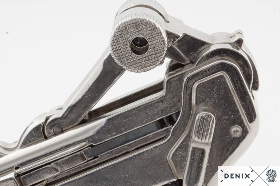 CALL OF DUTY - German Parabellum Luger P08 in Trophy Nickel Gun Replica - Tophatter Daily Deals
