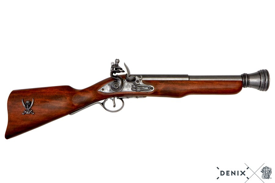 Pirate Flintlock Blunderbuss - 18th Century English Pistol Replica - Tophatter Daily Deals