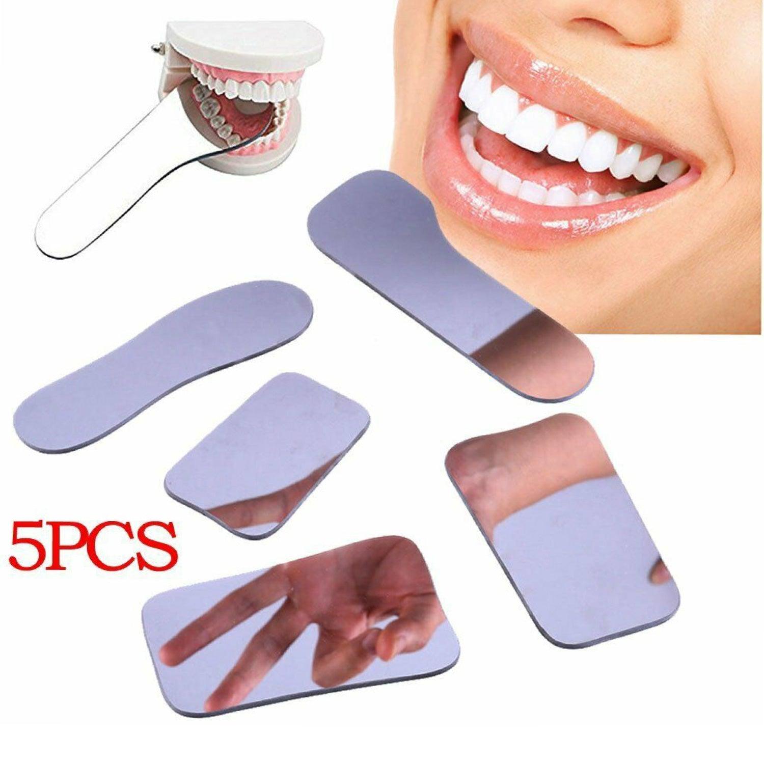Dental Photography Mirrors - 5pcs Intra-Oral Mirror Dental Care Kits Oral Photographic Reflector Dental Orthodontic Intraoral Photographic Health Care - Tophatter Daily Deals