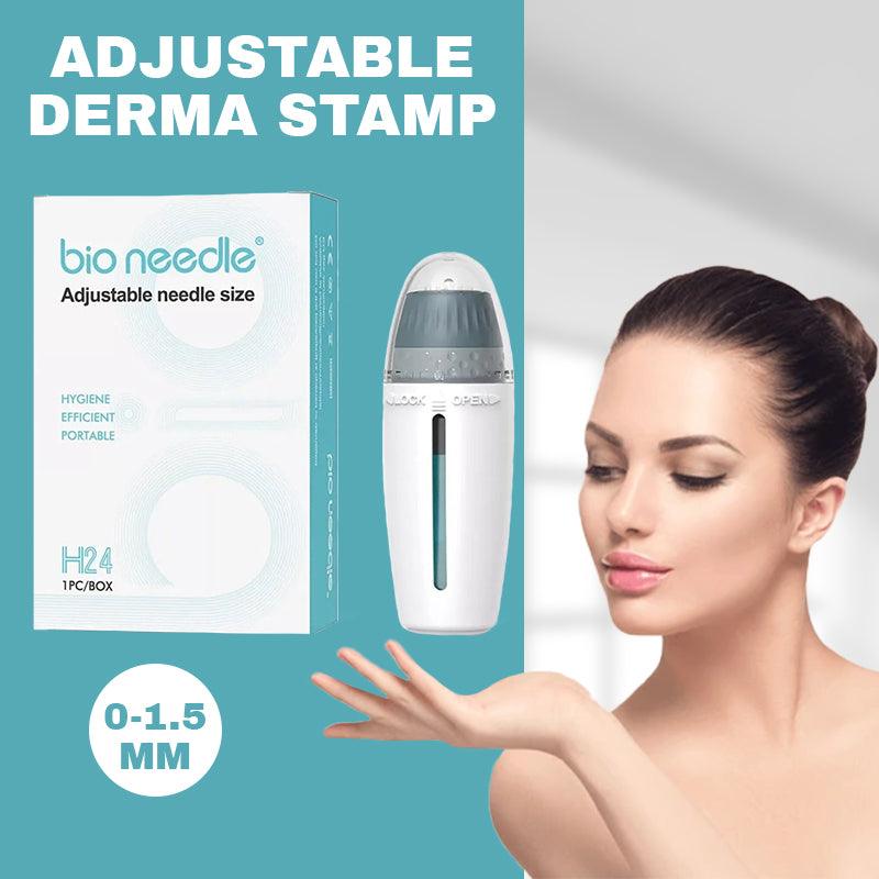 Adjustable Derma Stamp - 0-1.5mm 24 Titanium Microneedles For Home Microneedling Health & Beauty - Tophatter Daily Deals