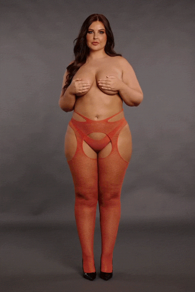 Shots Toys - Le Désir - DES055 - Suspender Pantyhose with Strappy Waist - Various Colors & Sizes Lingerie - Tophatter Daily Deals