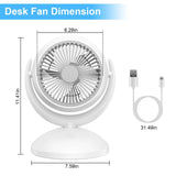 Desk Air Circulator Fan 4 Speed Adjustment Household Appliances - Tophatter Daily Deals