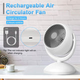 Desk Air Circulator Fan 4 Speed Adjustment Household Appliances - Tophatter Daily Deals