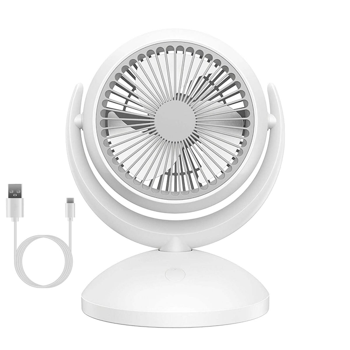 Desk Air Circulator Fan 4 Speed Adjustment Household Appliances - Tophatter Daily Deals