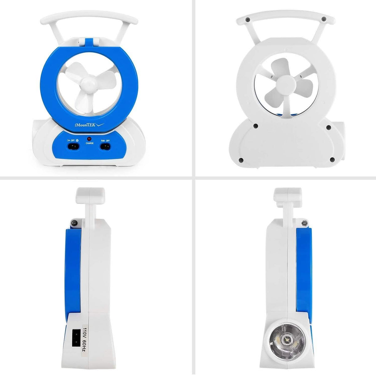 Desk Cooling Fan with 180 Degree Adjustable LED Lamp Outdoor Recreation - Tophatter Daily Deals