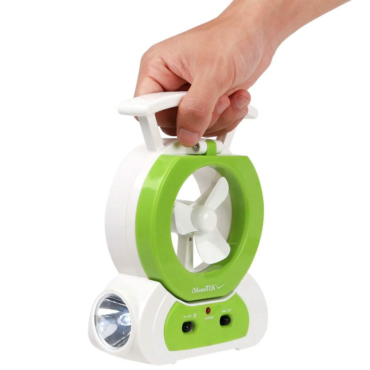 Desk Cooling Fan with 180 Degree Adjustable LED Lamp Outdoor Recreation - Tophatter Daily Deals