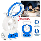 Desk Cooling Fan with 180 Degree Adjustable LED Lamp Outdoor Recreation - Tophatter Daily Deals
