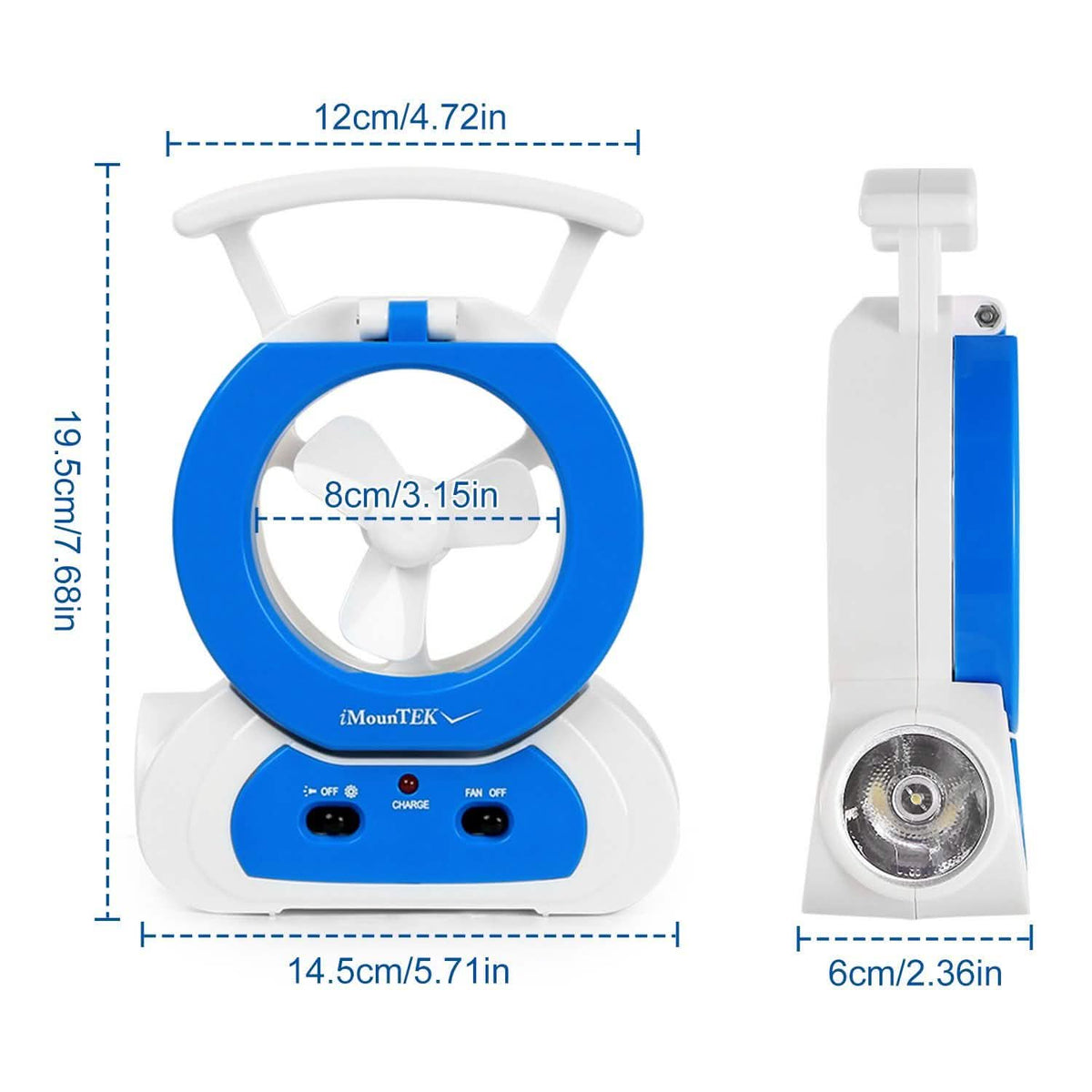 Desk Cooling Fan with 180 Degree Adjustable LED Lamp Outdoor Recreation - Tophatter Daily Deals