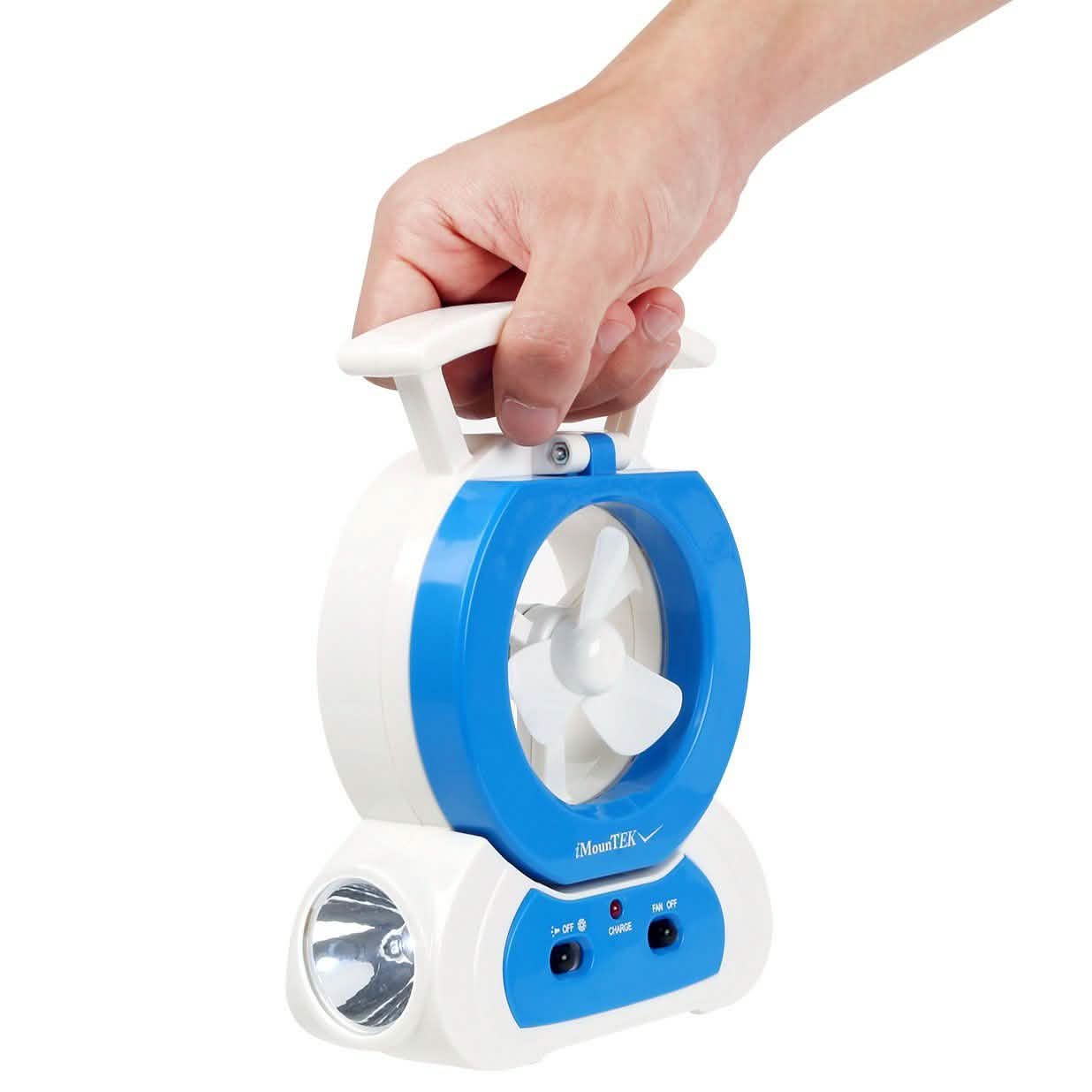 Desk Cooling Fan with 180 Degree Adjustable LED Lamp Outdoor Recreation - Tophatter Daily Deals