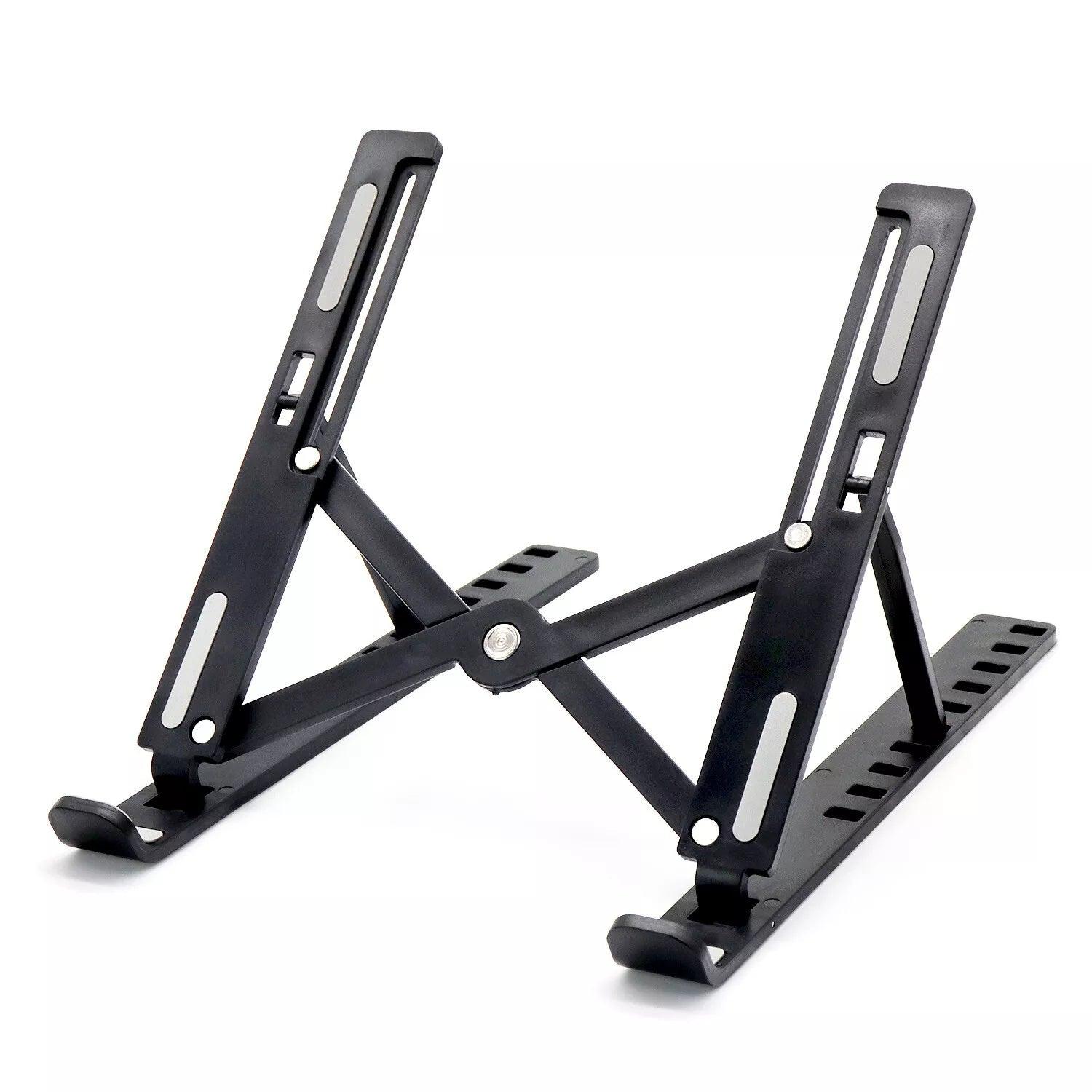 Adjustable Laptop Stand - Laptop Stand Folding Portable Tablet Desktop Holder Office Support UK Accessories - Tophatter Daily Deals