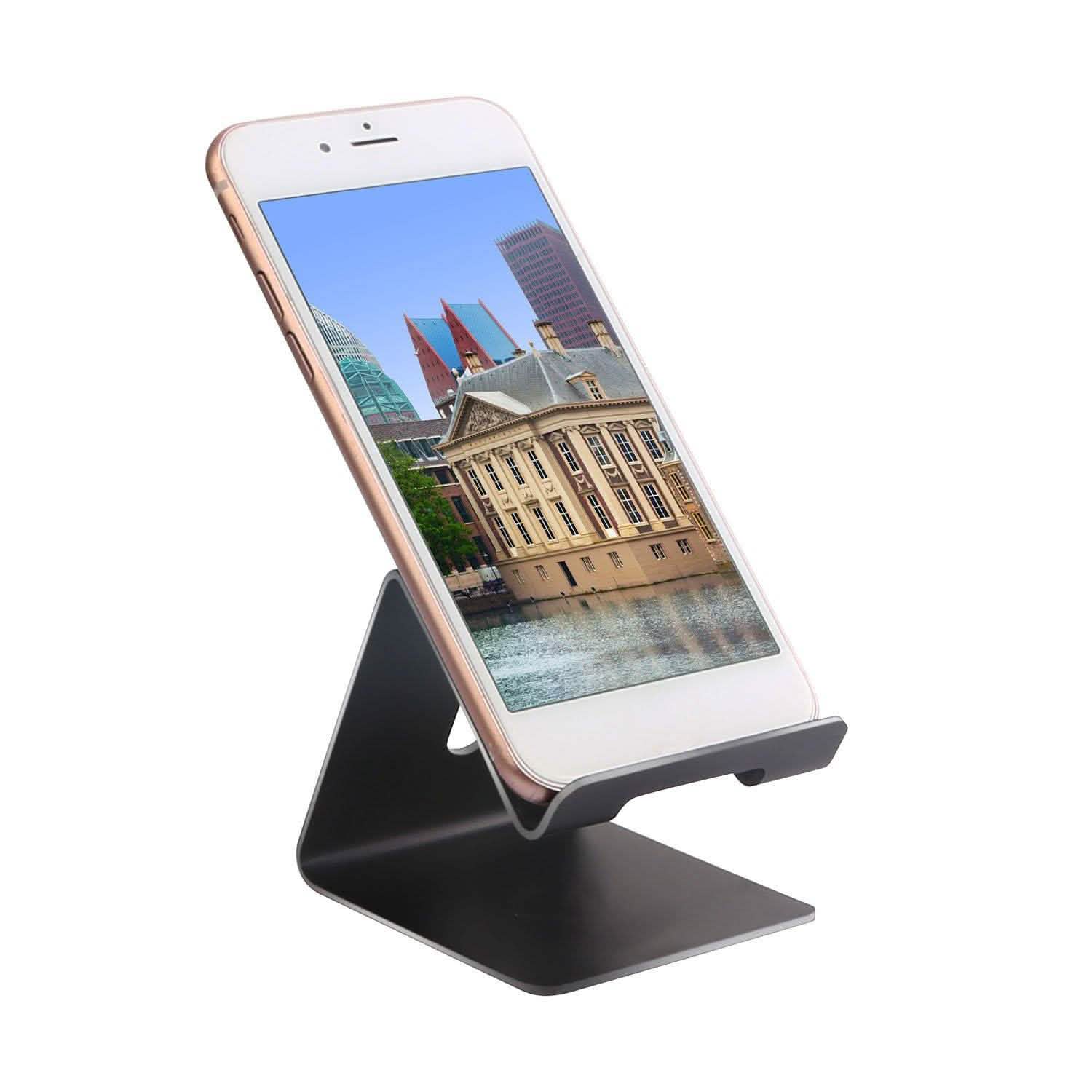 Desktop Aluminum Alloy Smartphone Stand Mobile Accessories - Tophatter Daily Deals
