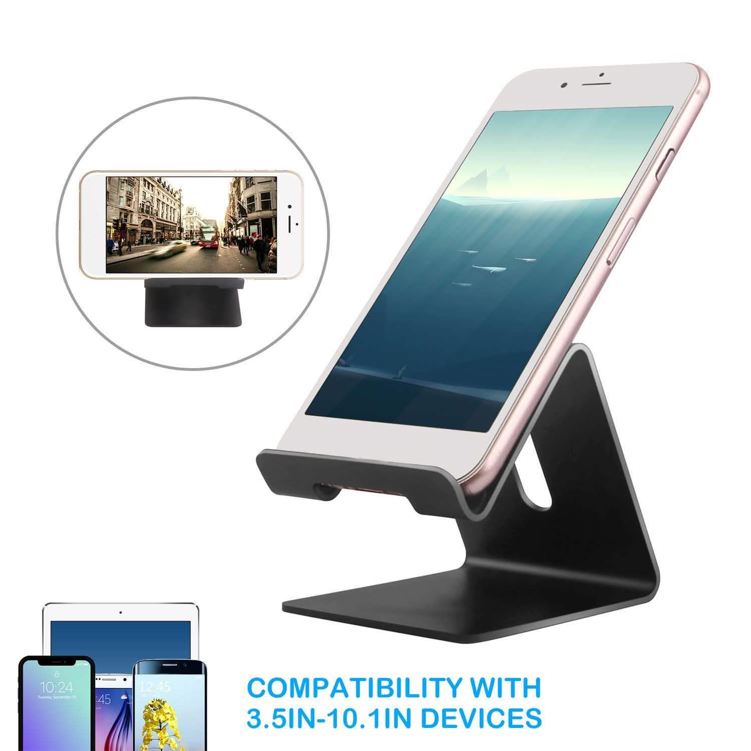 Desktop Aluminum Alloy Smartphone Stand Mobile Accessories - Tophatter Daily Deals