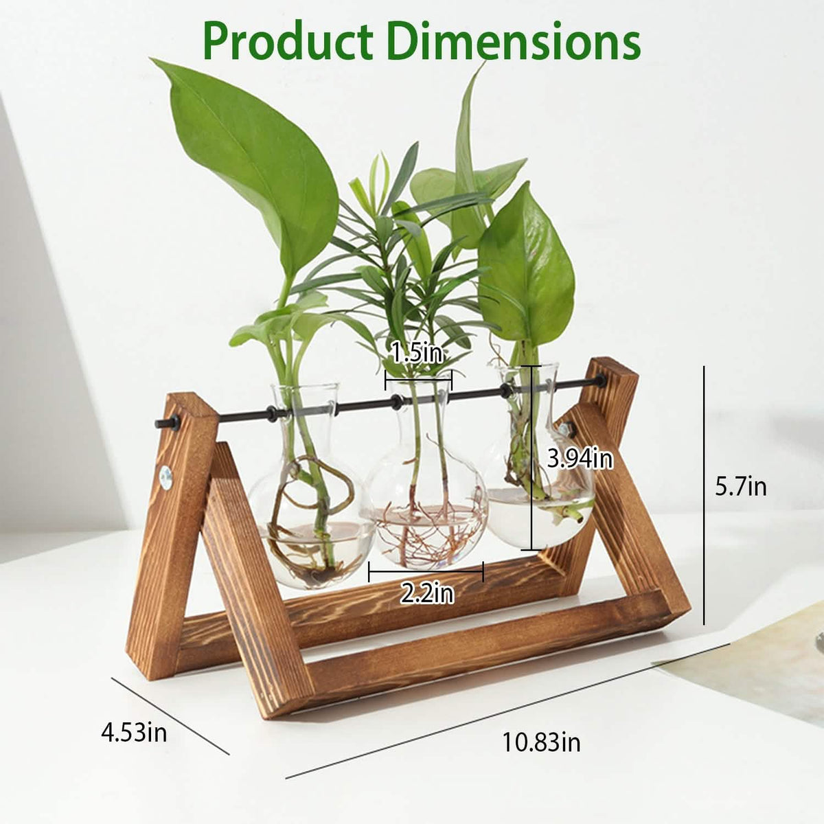 Desktop Glass Bulb Planter Furniture & Decor - Tophatter Daily Deals