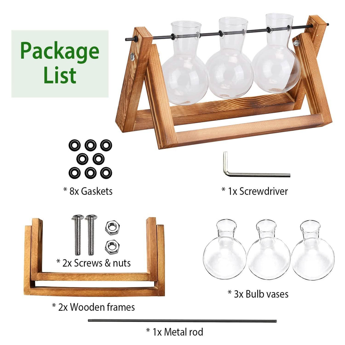 Desktop Glass Bulb Planter Furniture & Decor - Tophatter Daily Deals