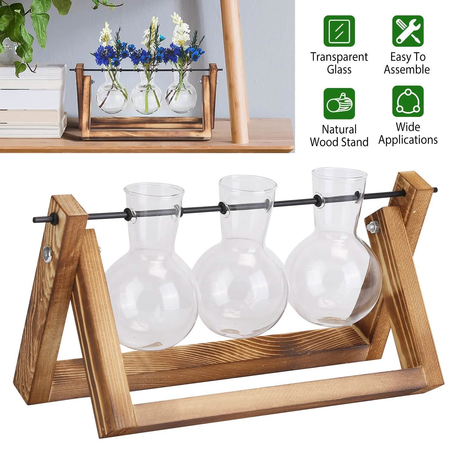 Desktop Glass Bulb Planter Furniture & Decor - Tophatter Daily Deals