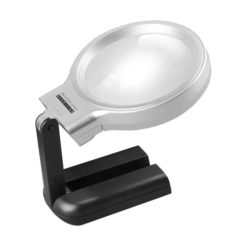 Desktop Handheld Magnifier Two-way Magnifying Mirror Foldable Desktop Magnifier - Tophatter Daily Deals