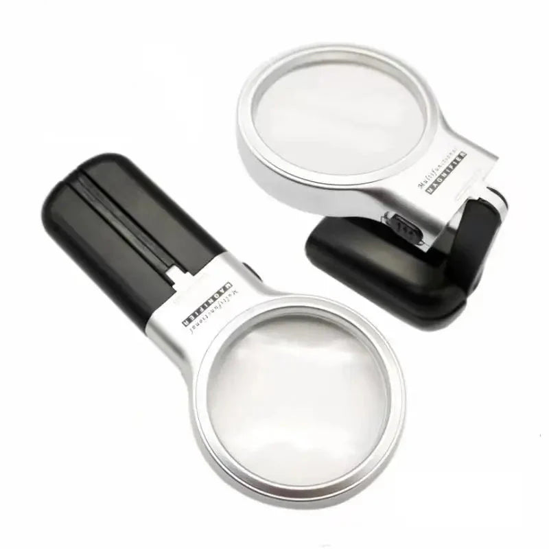Desktop Handheld Magnifier Two-way Magnifying Mirror Foldable Desktop Magnifier - Tophatter Daily Deals