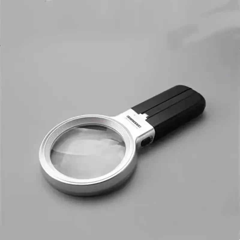 Desktop Handheld Magnifier Two-way Magnifying Mirror Foldable Desktop Magnifier - Tophatter Daily Deals
