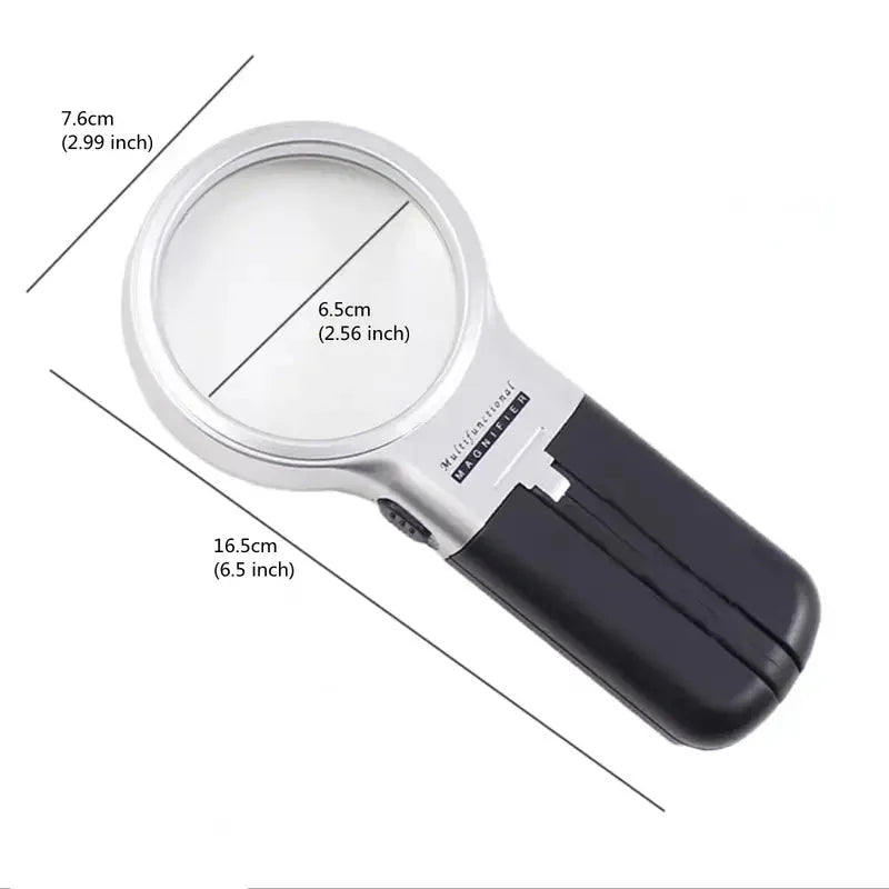 Desktop Handheld Magnifier Two-way Magnifying Mirror Foldable Desktop Magnifier - Tophatter Daily Deals