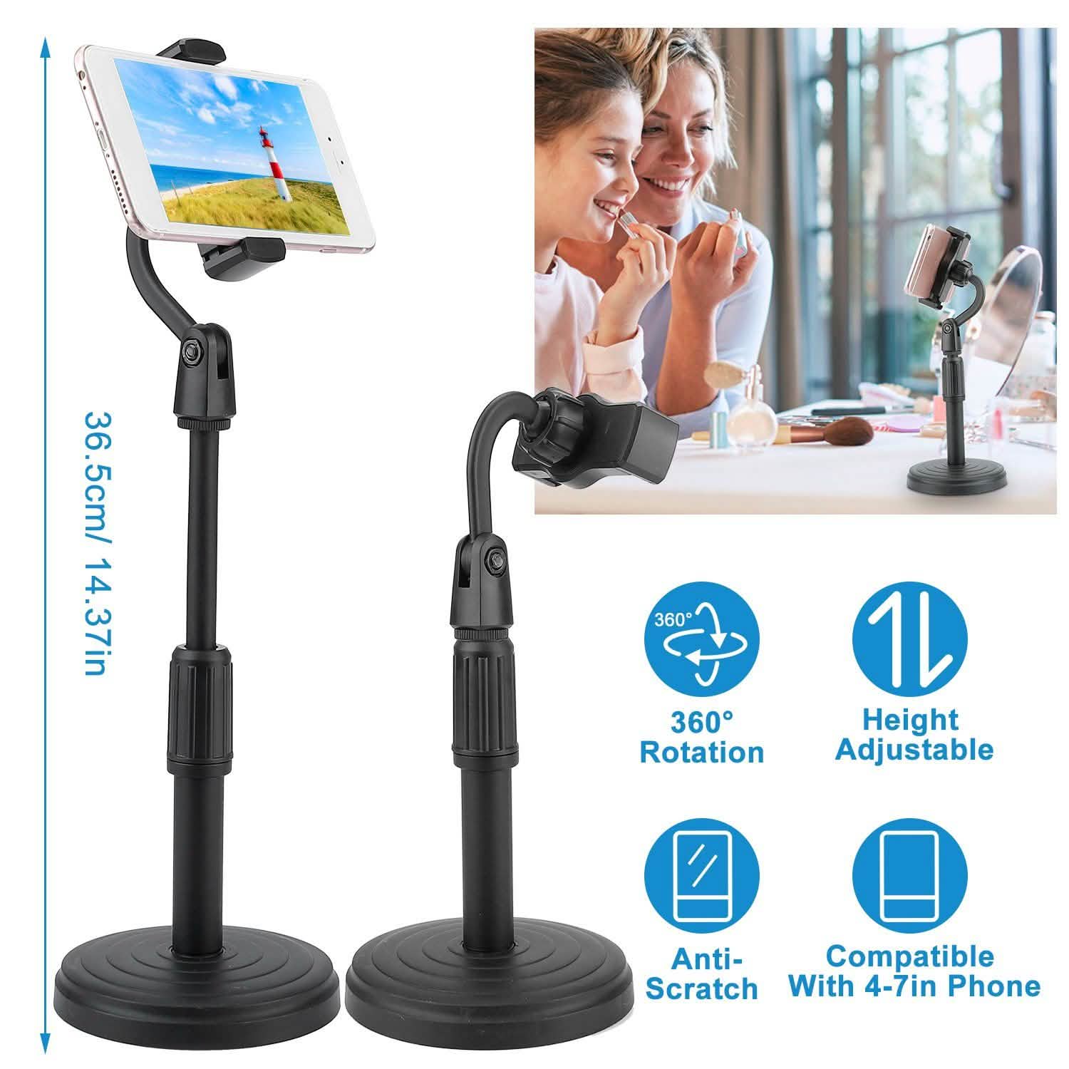 Desktop Phone Stand with Adjustable Angle Height Mobile Accessories - Tophatter Daily Deals