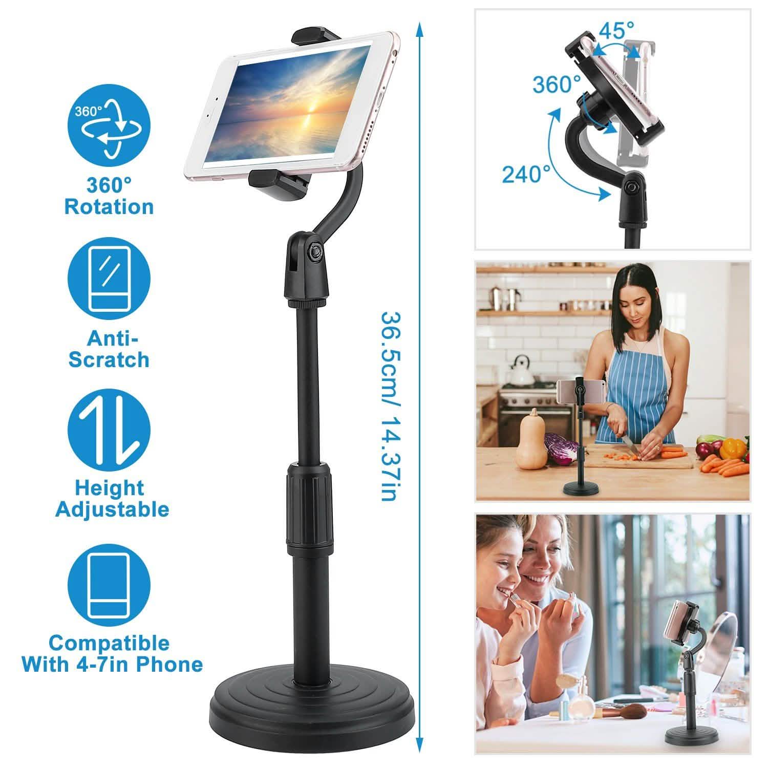 Desktop Phone Stand with Adjustable Angle Height Mobile Accessories - Tophatter Daily Deals