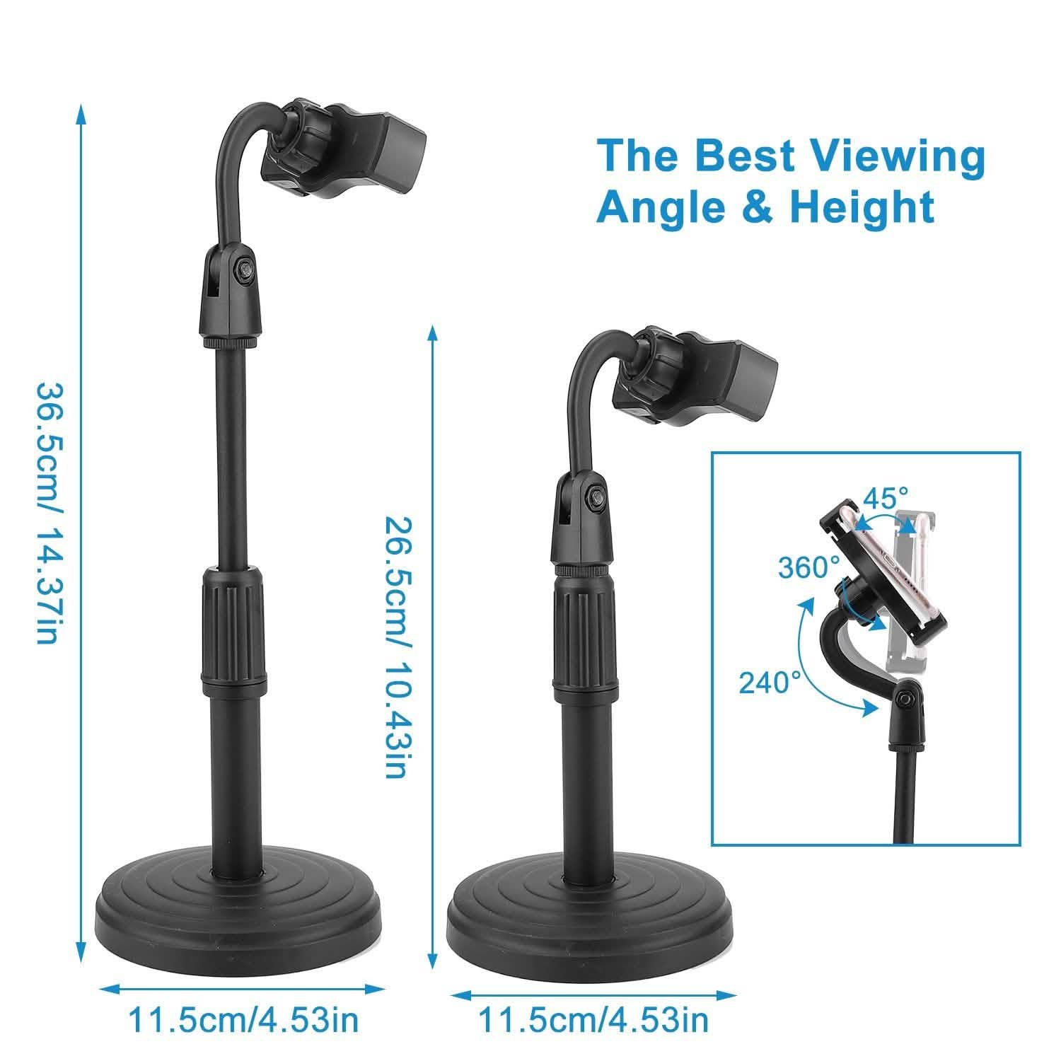 Desktop Phone Stand with Adjustable Angle Height Mobile Accessories - Tophatter Daily Deals