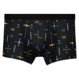 Breathable Printed Summer Thin Plus Size Men's Cotton Antibacterial Boxers Shorts Black 0 - Tophatter Daily Deals