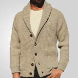 Soft Men's Shawl Collar Cardigan - Rib Knit, Spring Fall 3D Changing Face Moving Picture Frame - Tophatter Daily Deals
