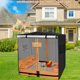 420D Sandbox Cover with Roof and Bench Baby & Kids > Baby & Kid's Toys > Outdoor Play Equipment - Tophatter Daily Deals