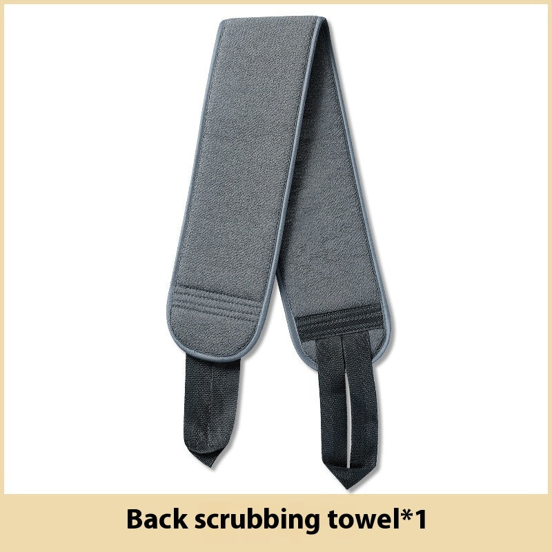 Bath Towel Double-sided Strong Back Decontamination Rub Gray Shower Towel 0 - Tophatter Daily Deals