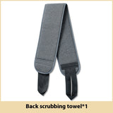 Bath Towel Double-sided Strong Back Decontamination Rub Gray Shower Towel 0 - Tophatter Daily Deals