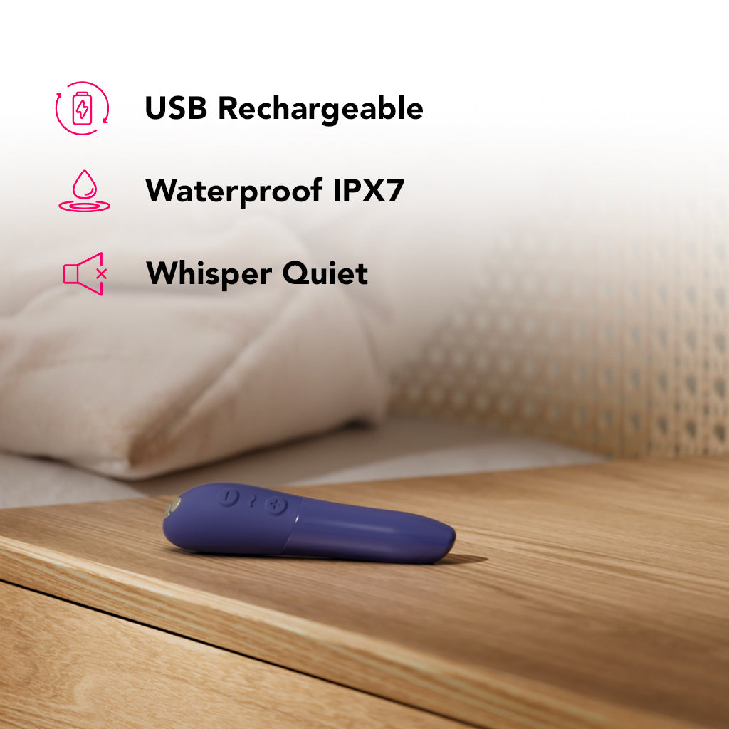 We-Vibe Tango X Power Play Bullet Vibe in Midnight Blue Vibrators > Bullet and Egg Vibrators - Tophatter Daily Deals