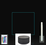 3D Acrylic Board Handwriting Message Board LED Light Style3 Black B 0 - Tophatter Daily Deals