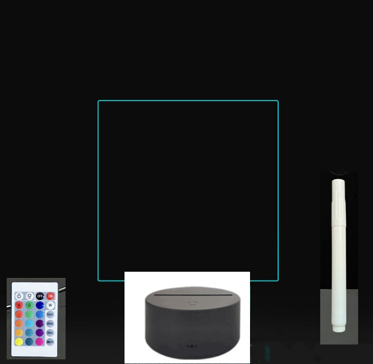 3D Acrylic Board Handwriting Message Board LED Light Style3 Black B 0 - Tophatter Daily Deals