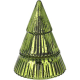 Glass Christmas Tree 2-wick Scented Candle | Christmas Candle Holder - 17cm Scented Candle - Tophatter Daily Deals