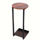 Double-Layer Metal Frame Storage Side Table End Tables - Tophatter Daily Deals