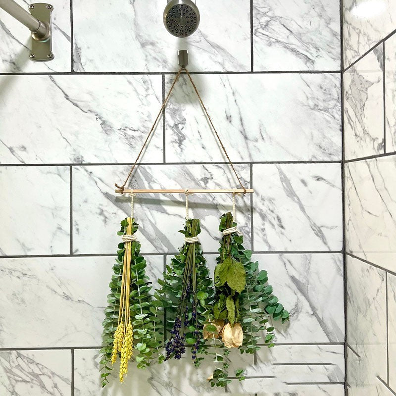 Bath Home Decor Natural Dried Flowers Lavender Immortal Eucalyptus Leaves 0 - Tophatter Daily Deals