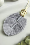 Leaf Macrame Pendant Necklace Necklaces - Tophatter Daily Deals