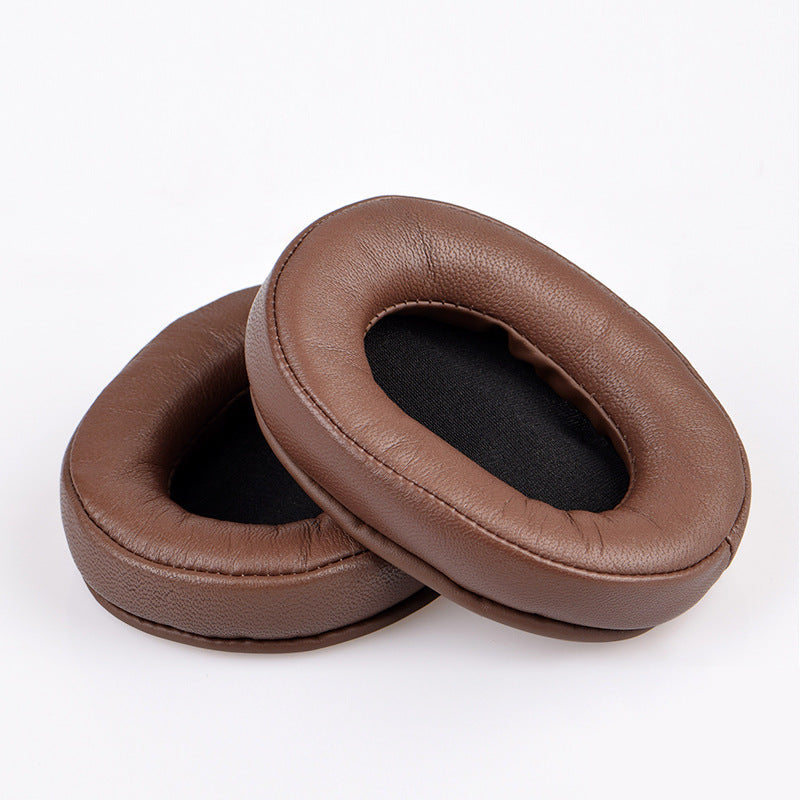 A pair of headphone sleeve sponge sleeve earmuffs Brown 0 - Tophatter Daily Deals