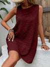 Asymmetrical Neck Sleeveless Dress Casual Dresses - Tophatter Daily Deals