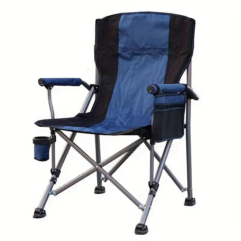 Portable Folding Recliner Chair with Side Pocket Outdoor Recreation > Camping > Camp Furniture - Tophatter Daily Deals