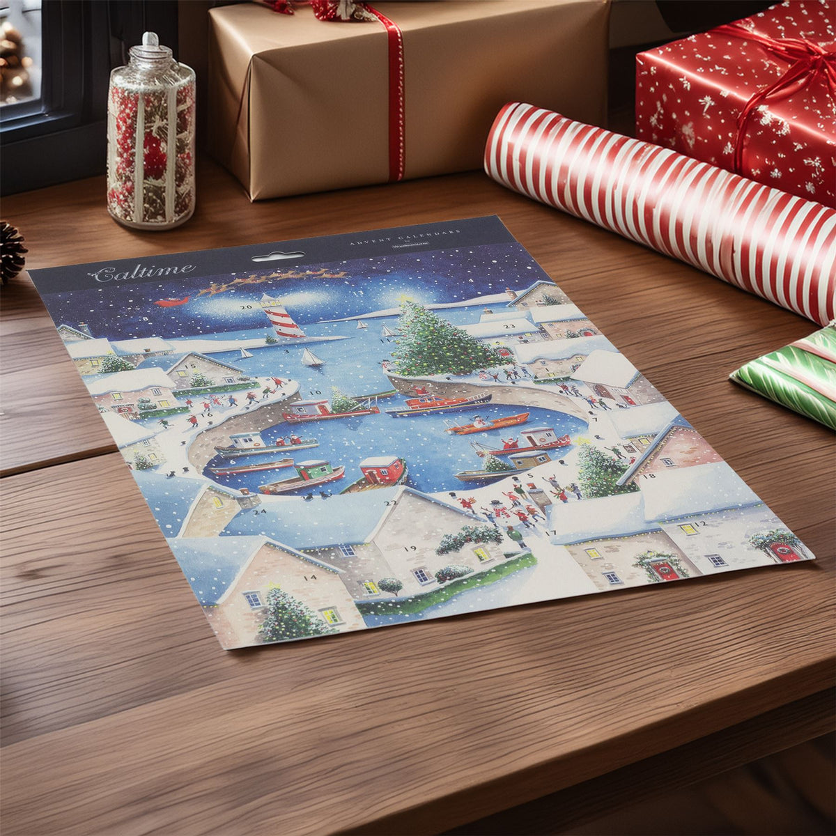 Christmas by the Sea Advent Calendar | Large Traditional Picture Advent Calendar Advent Calendar - Tophatter Daily Deals