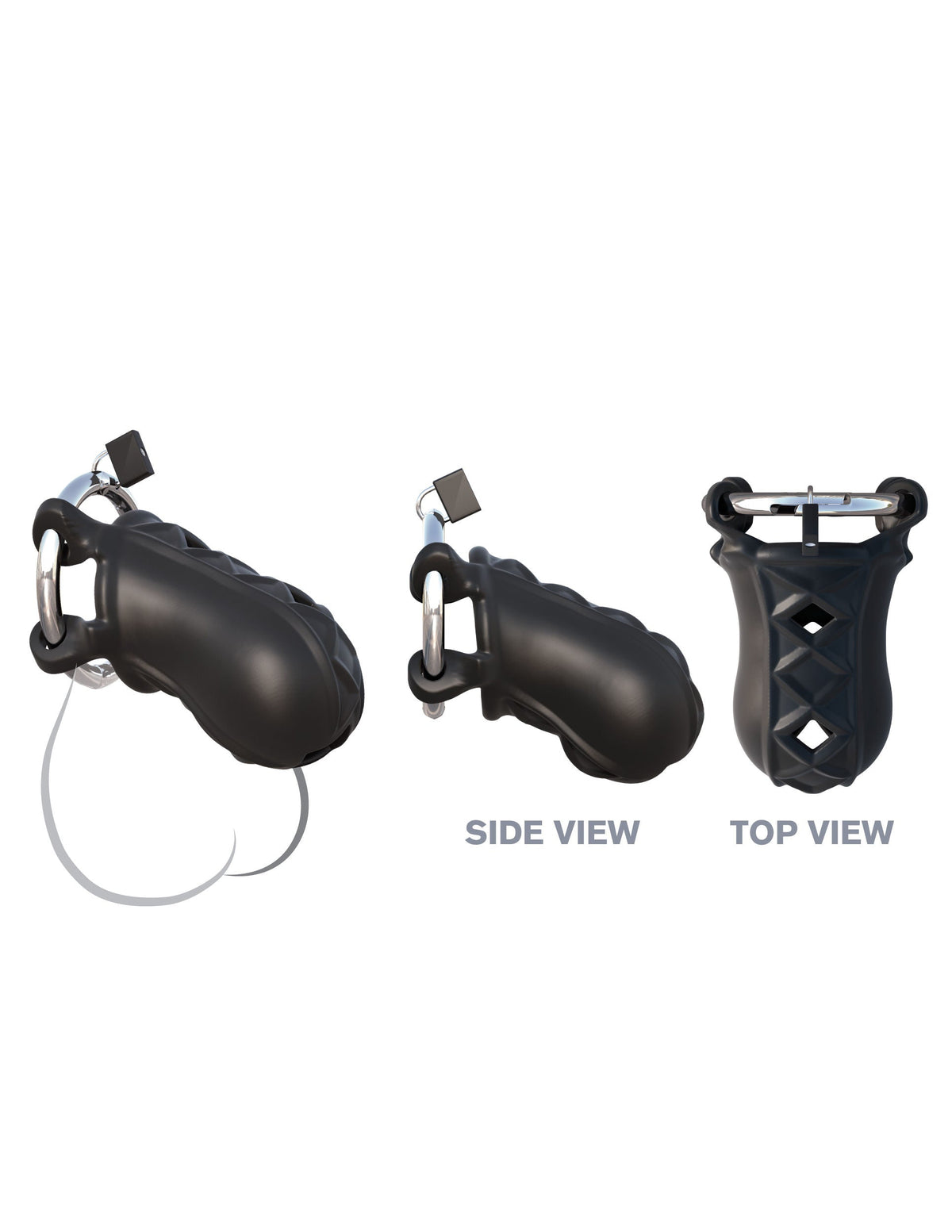 Fantasy C-Ringz Extreme Silicone (Black) – Silicone Cock Blocker > Bondage Gear > Male Chastity - Tophatter Daily Deals