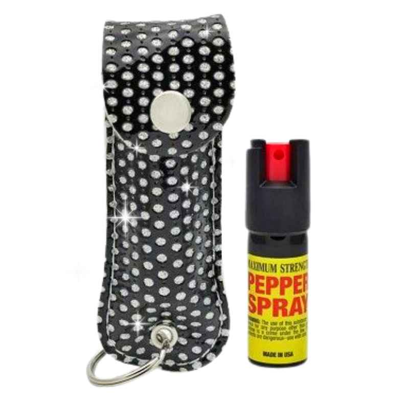 Diamond Defender Rhinestone Bling Pepper Spray Keychain Pepper Spray - Tophatter Daily Deals