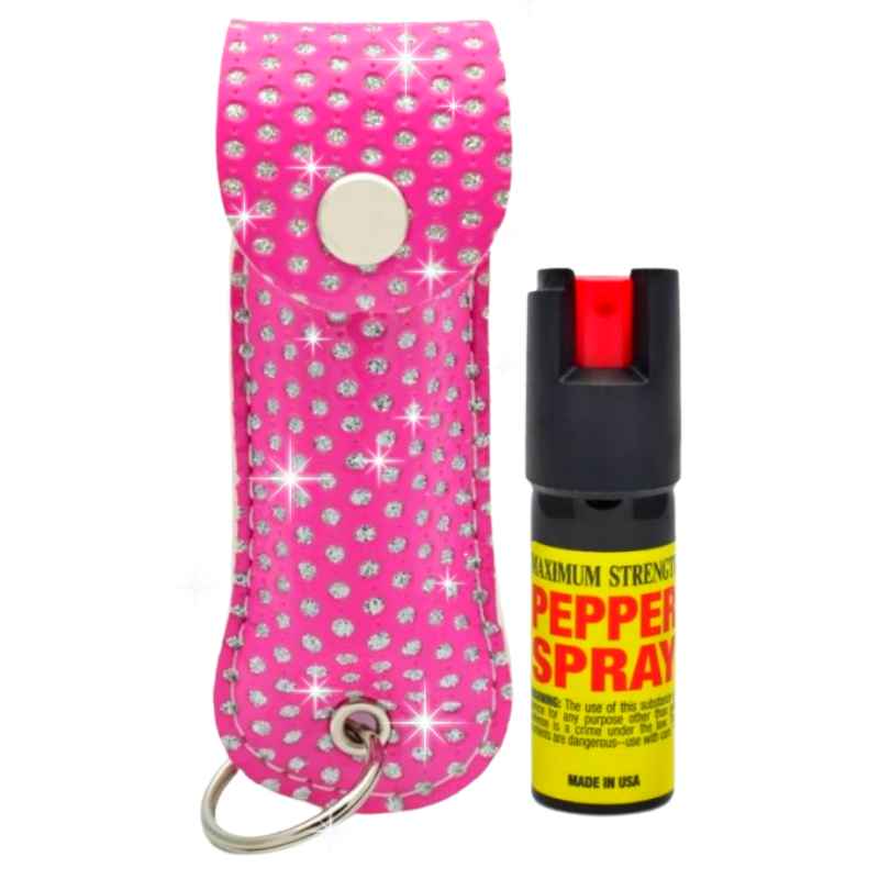 Diamond Defender Rhinestone Bling Pepper Spray Keychain Pepper Spray - Tophatter Daily Deals