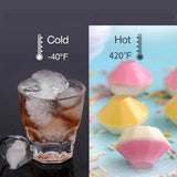 Diamond Flexible Silicone Ice Cube Mold Tray Kitchen Tools & Gadgets - Tophatter Daily Deals
