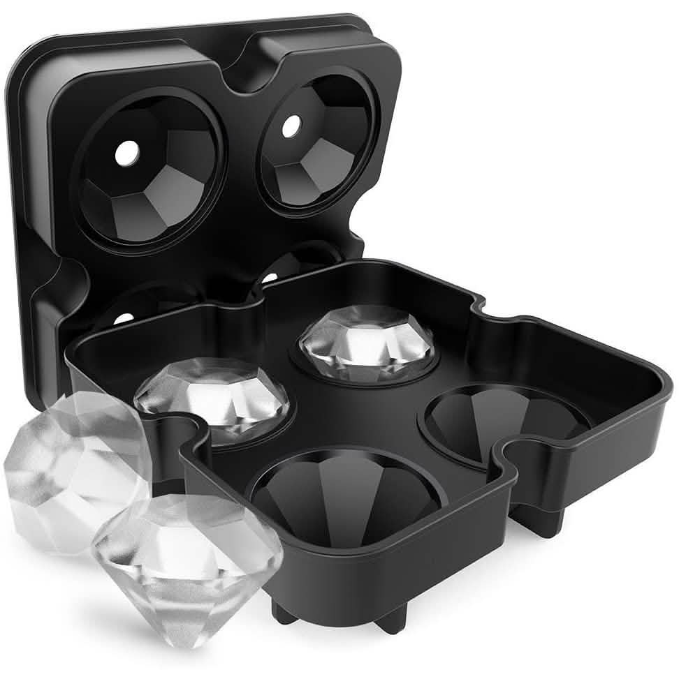 Diamond Flexible Silicone Ice Cube Mold Tray Kitchen Tools & Gadgets - Tophatter Daily Deals
