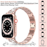 Diamond Rhinestone Stainless Steel Metal Wristband Strap Watch Band - Tophatter Daily Deals