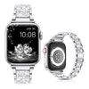 Diamond Rhinestone Stainless Steel Metal Wristband Strap Silver Watch Band - Tophatter Daily Deals