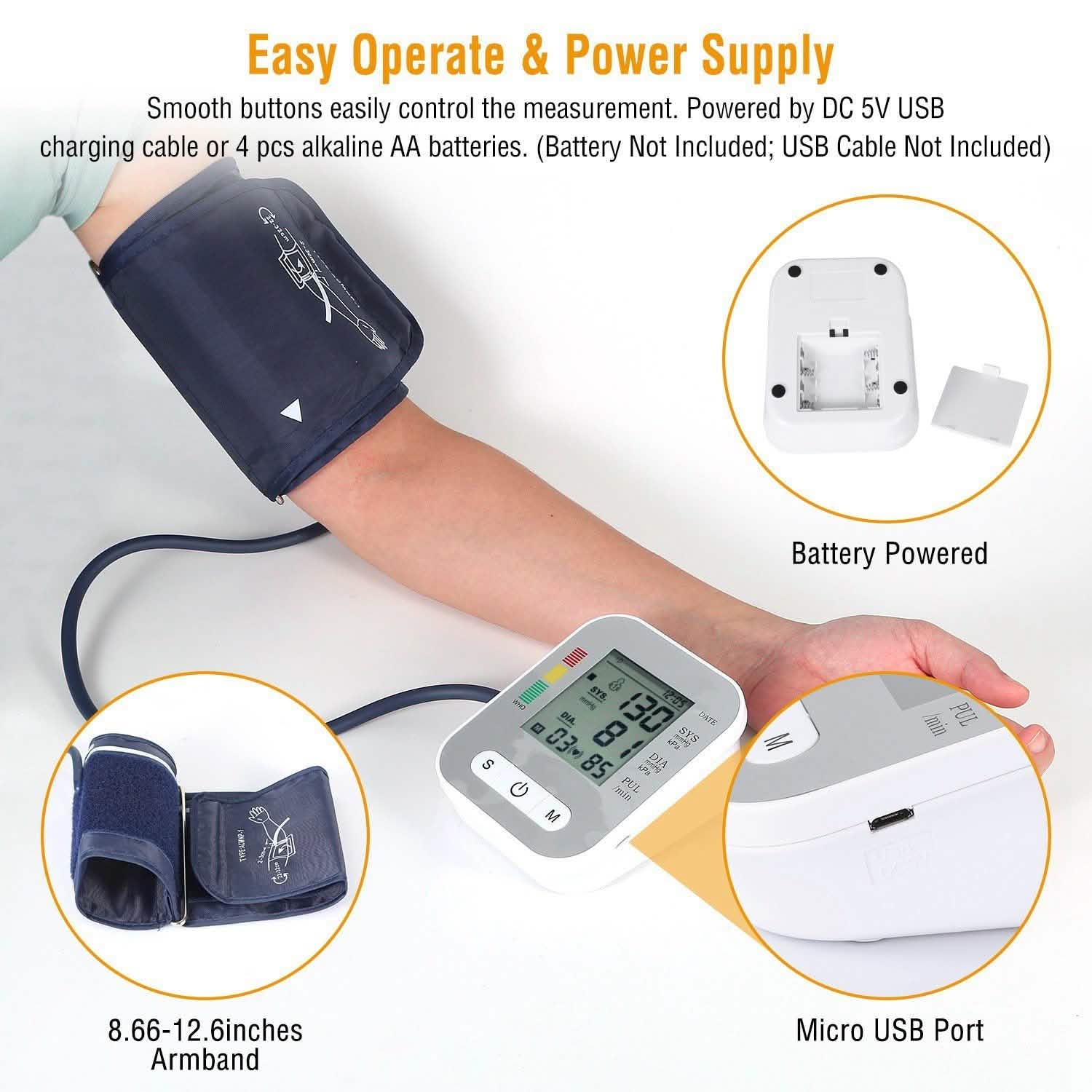 Digital Arm Blood Pressure Monitor Health & Wellness - Tophatter Daily Deals
